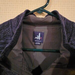 Johnnie-O Full-Zip Vest – Navy Heather | Lightweight Essential